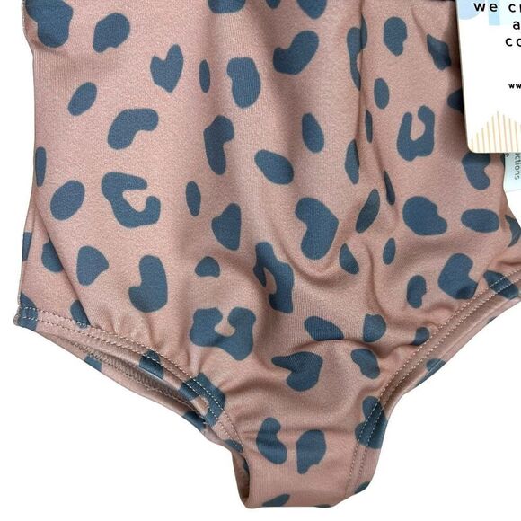 NEW Dot Dot Smile Animal Print One Piece Swim 12-24M - Picture 3 of 6